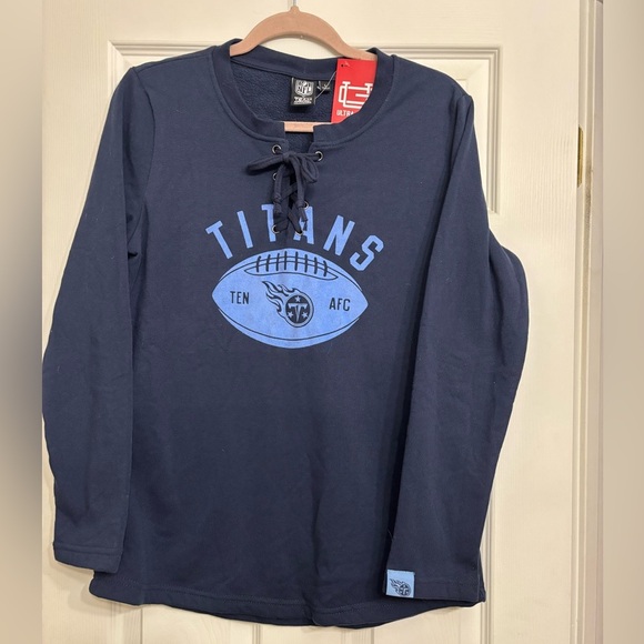 Ultra Game NFL Womens Long Sleeve Fleece Lace Up Sweatshirt - Picture 5 of 7